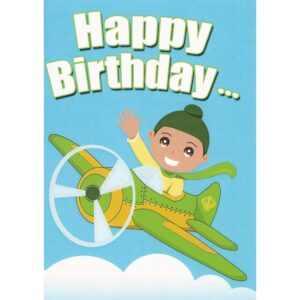 Happy Birthday Card - Singh Aeroplane