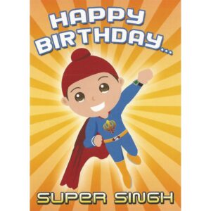 Happy Birthday Card - Super Singh