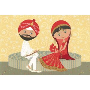 Wedding Card - Traditional Couple